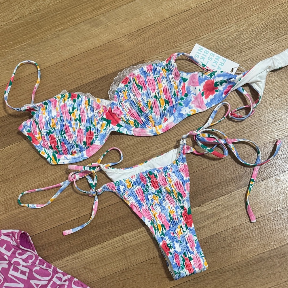 Frankie's Bikinis Multicolor Floral Bikini